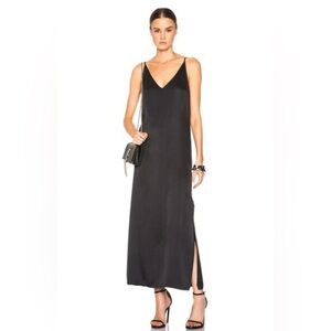 Equipment Black Silk Slip Dress Size Small